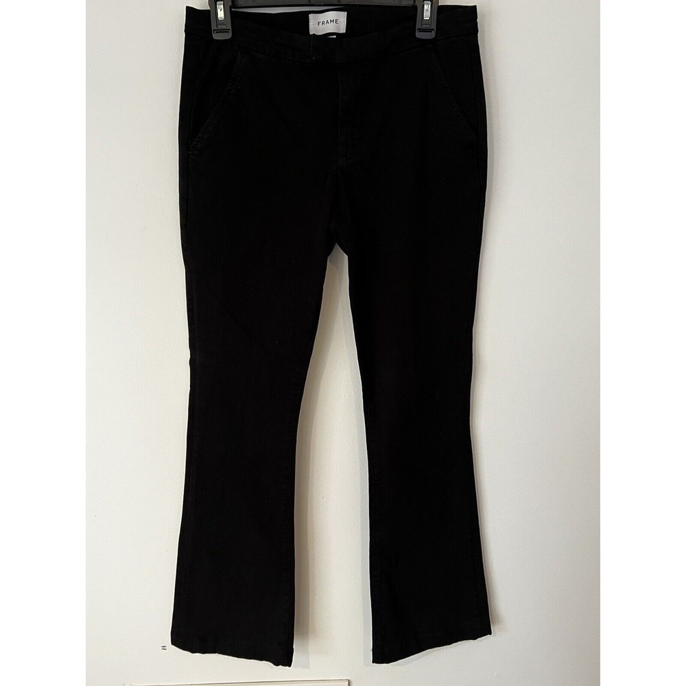 Frame Women’s Size 30 Bootcut Wide Leg Black Dress Pants Great Condition